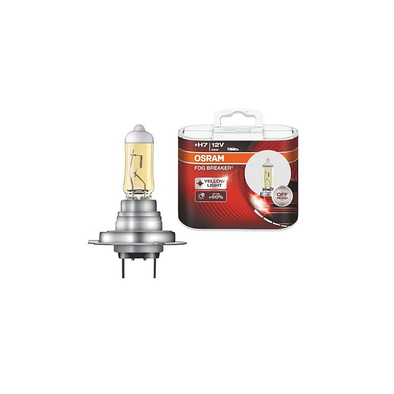 Лампа H7 OSRAM 62210FBR +60 Fog Breaker 2600K (комплект) Лампа H7 OSRAM 62210FBR +60 Fog Breaker 2600K (комплект)
