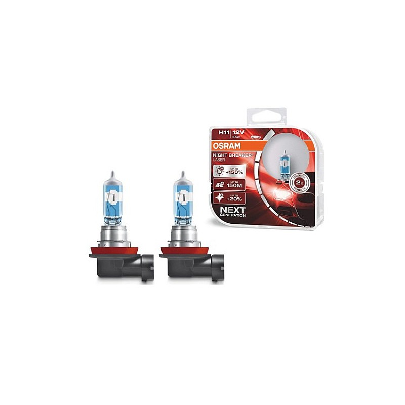 Лампа H11 OSRAM 64211NLHCB +150 Night Breaker (комплект) Лампа H11 OSRAM 64211NLHCB +150 Night Breaker (комплект)