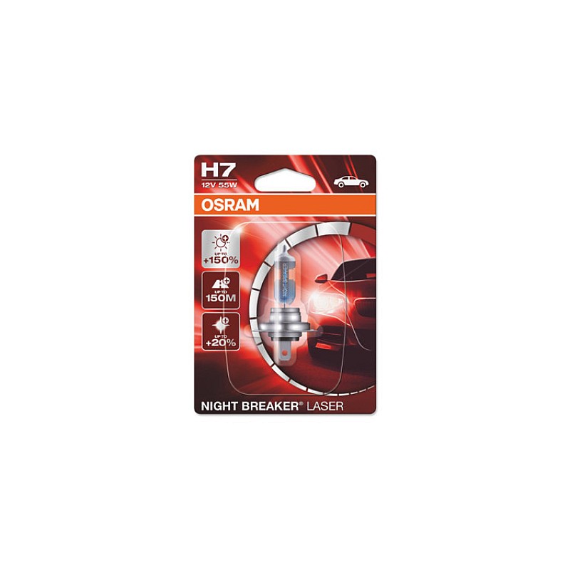Лампа H7 OSRAM 64210NL01B +150 Night Breaker (блистер) Лампа H7 OSRAM 64210NL01B +150 Night Breaker (блистер)