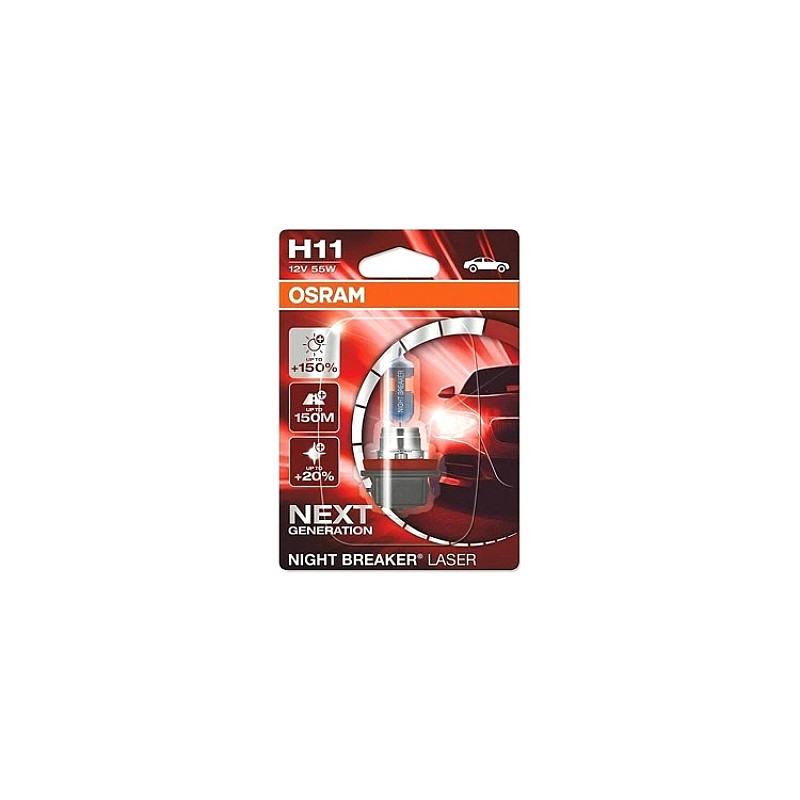 Лампа H11 OSRAM 64211NL-01B +150 Night Breaker (1шт.) Лампа H11 OSRAM 64211NL-01B +150 Night Breaker (1шт.)