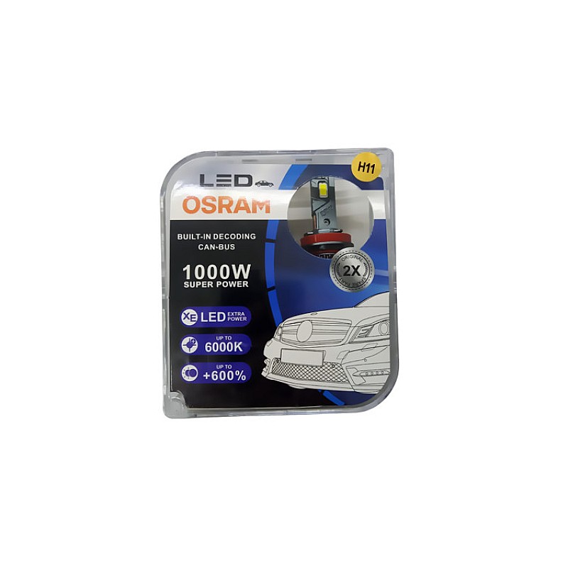 Лампа H11 OSRAM LED 73381161 1000W (комплект 2шт.) Лампа H11 OSRAM LED 73381161 1000W (комплект 2шт.)