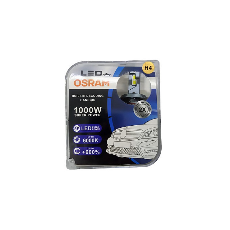 Лампа H4 OSRAM LED 73141130 1000W (комплект 2шт.) Лампа H4 OSRAM LED 73141130 1000W (комплект 2шт.)