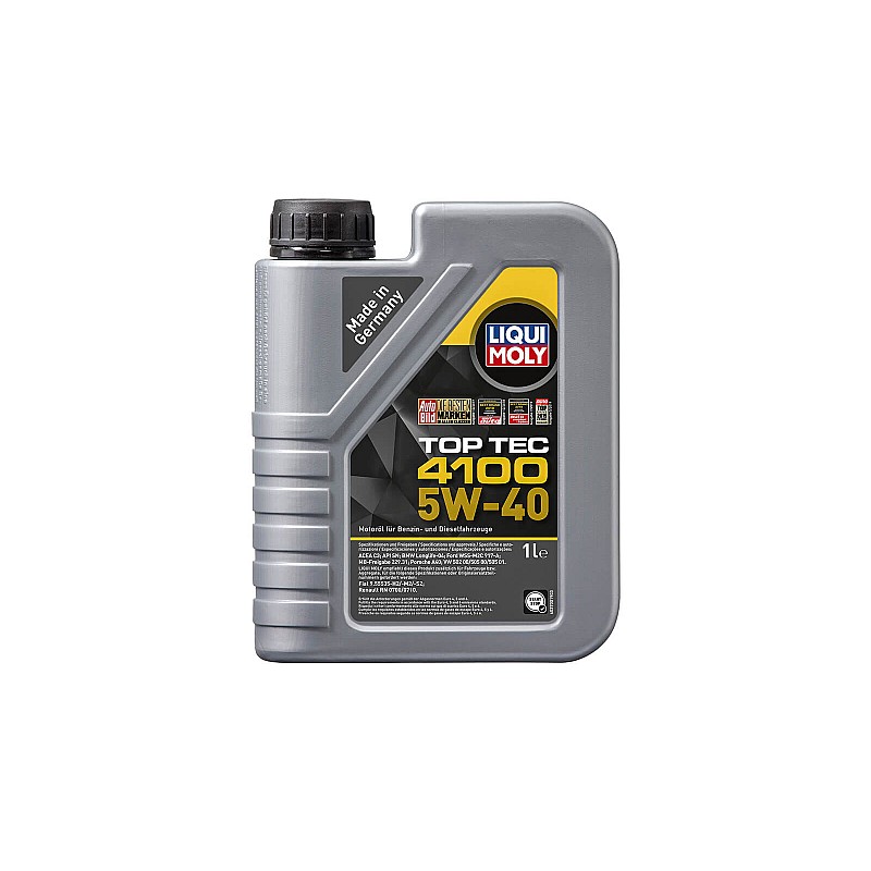 Масло моторное LIQUI MOLY Top Tec 4100 5w40 1л. (9510) Масло моторное LIQUI MOLY Top Tec 4100 5w40 1л. (9510)