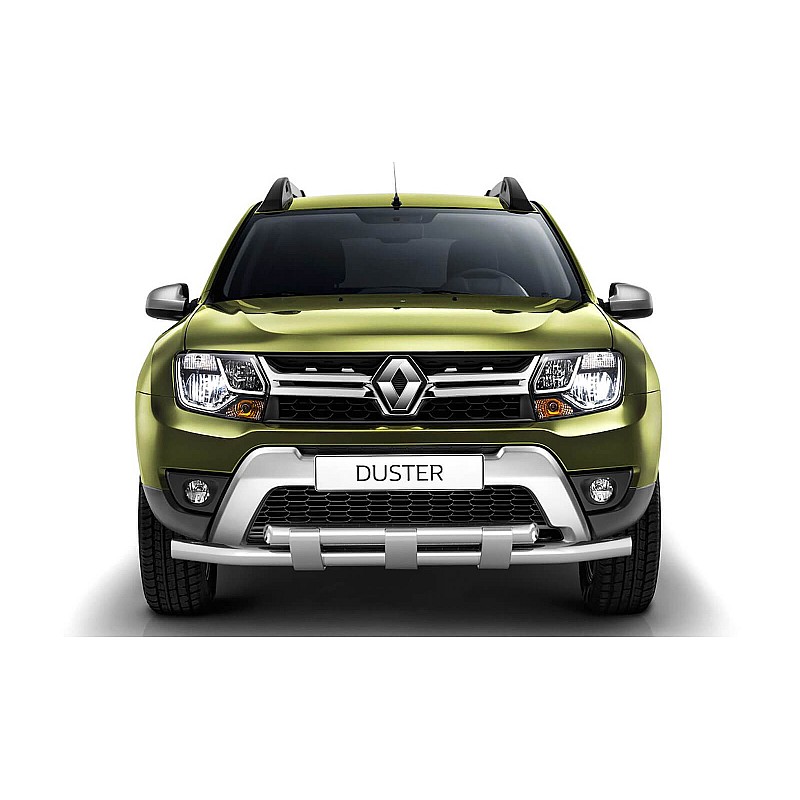 Защита переднего бампера PT GROUP RDU220204 63/63мм (НПС) на Renault DUSTER с 2016-2020 двойная с пластинами Защита переднего бампера PT GROUP RDU220204 63/63мм (НПС) на Renault DUSTER с 2016-2020 двойная с пластинами