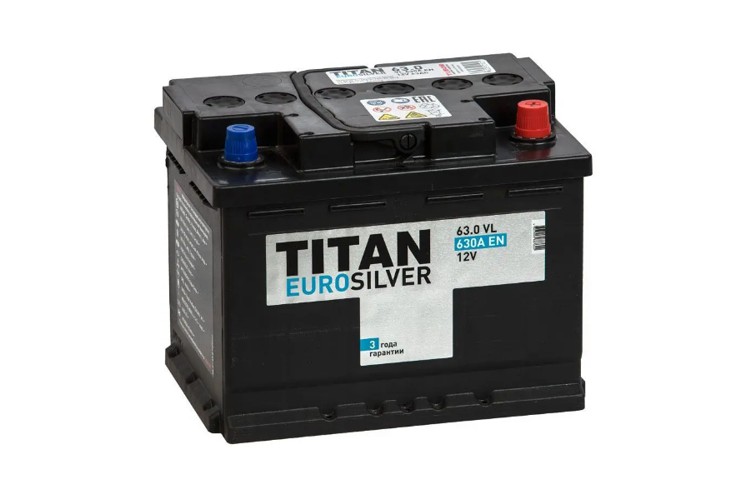 Аккумулятор TITAN Euro Silver 63 (+) (0477) Аккумулятор TITAN Euro Silver 63 (+) (0477)