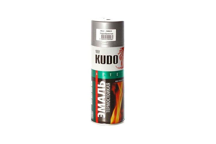 Эмаль термостойкая KUDO KU5001 520мл. (серебристая) (12шт) / Ыстыққа төзімді эмаль (күміс) Эмаль термостойкая KUDO KU5001 520мл. (серебристая) (12шт) / Ыстыққа төзімді эмаль (күміс)