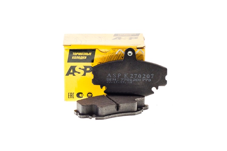 Колодки тормозные передние ASP K270207 8кл, Колодки тормозные передние ASP K270207 8кл,