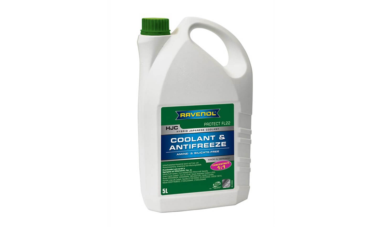 Антифриз RAVENOL HJC Concentrate -75 (зеленый) 5л. Антифриз RAVENOL HJC Concentrate -75 (зеленый) 5л.