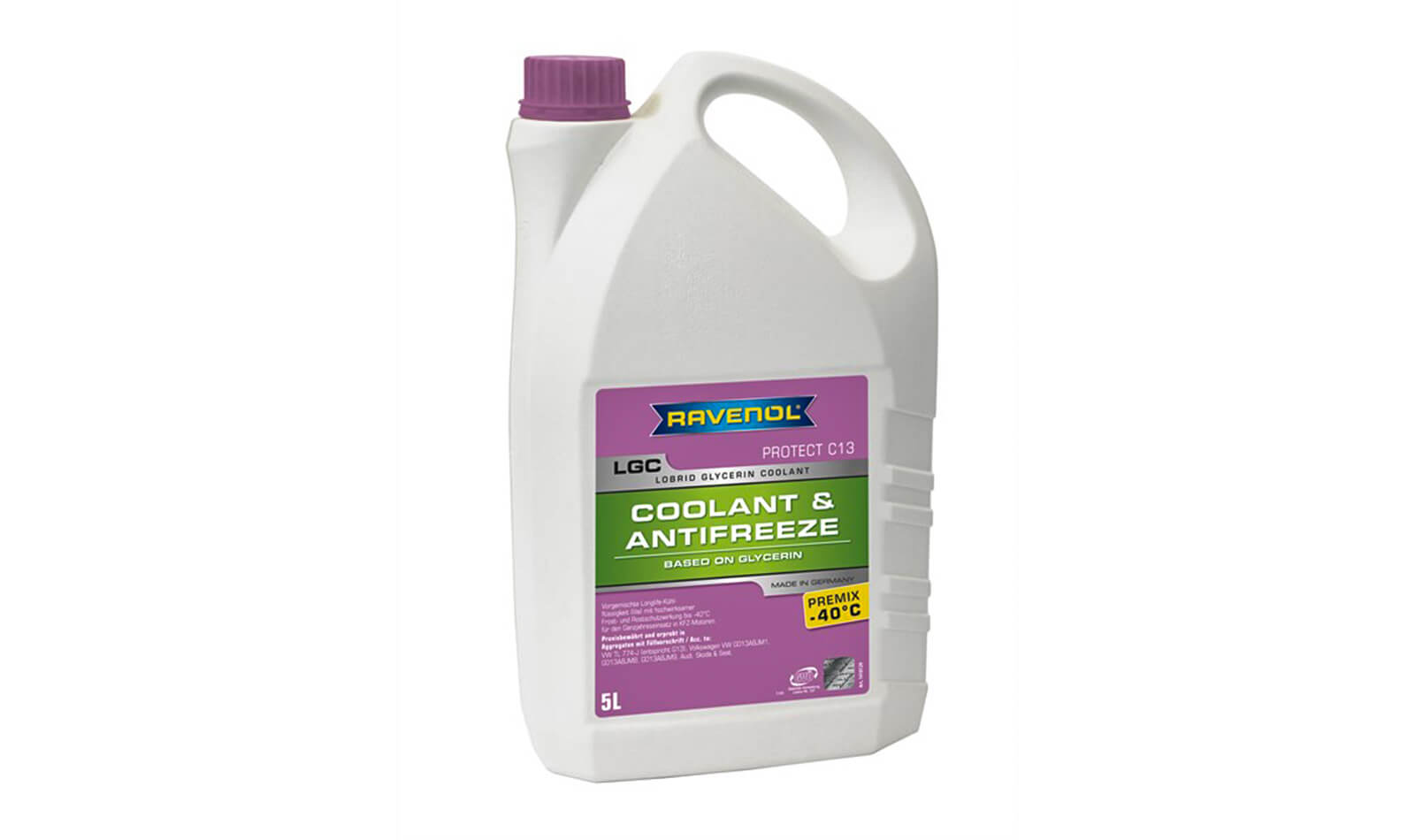 Антифриз RAVENOL LGC Premix -40 (лиловый) 5л. Антифриз RAVENOL LGC Premix -40 (лиловый) 5л.