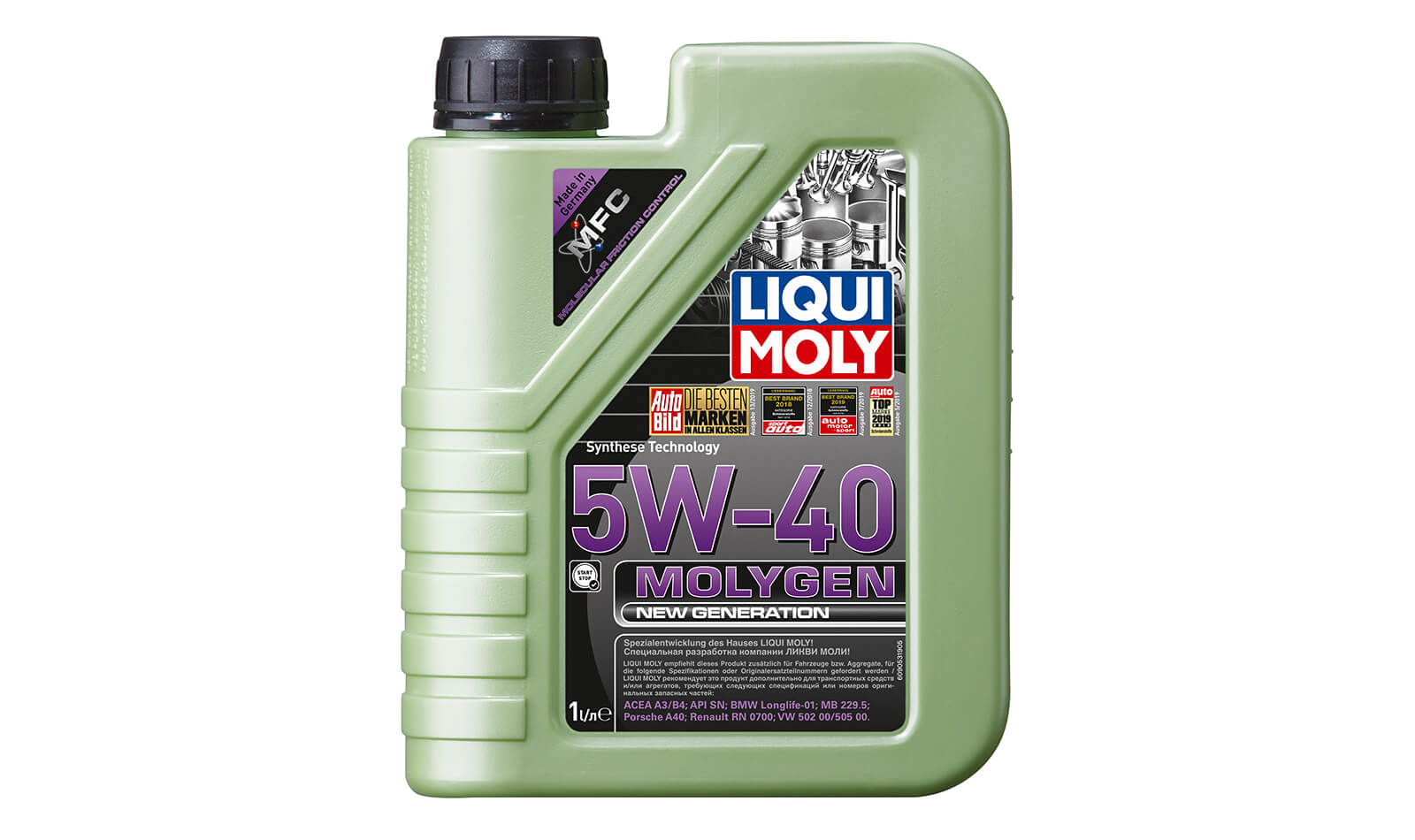 Масло моторное LIQUI MOLY Molygen 5w40 1л. (12шт) (8576) Масло моторное LIQUI MOLY Molygen 5w40 1л. (12шт) (8576)
