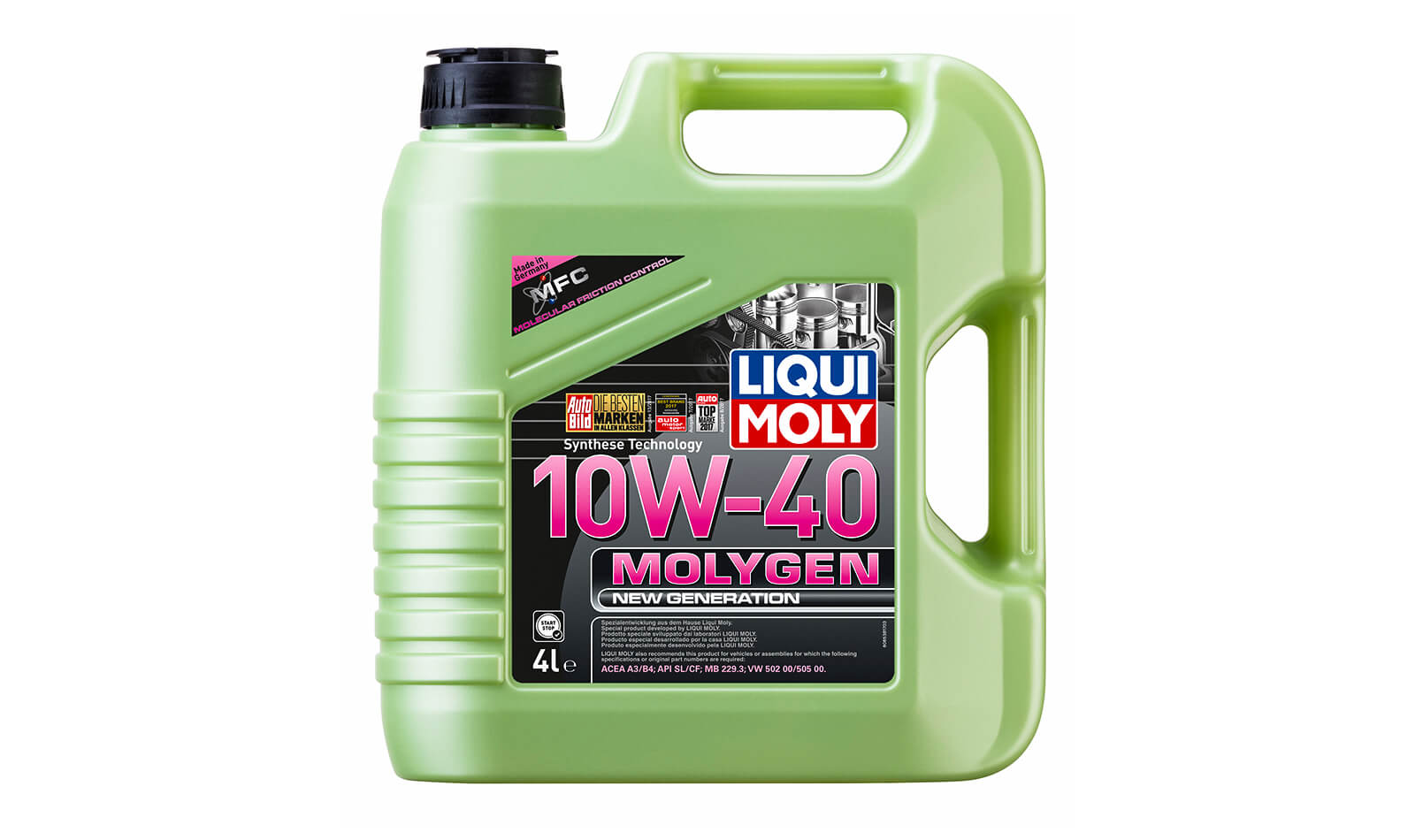 Масло моторное LIQUI MOLY Molygen 10w40 4л. (8538) Масло моторное LIQUI MOLY Molygen 10w40 4л. (8538)