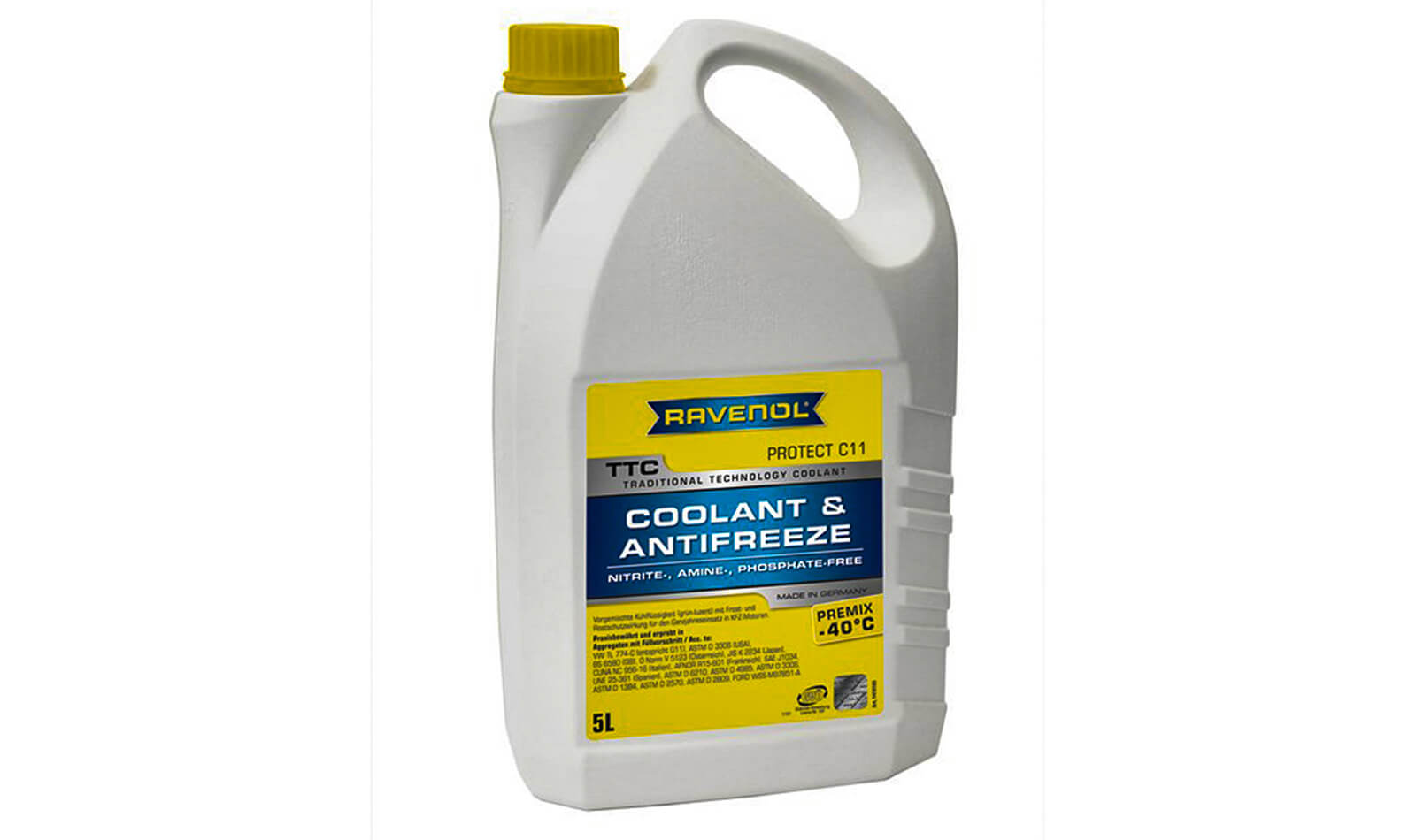 Антифриз RAVENOL TTC Premix -40 (желтый) 5л. Антифриз RAVENOL TTC Premix -40 (желтый) 5л.