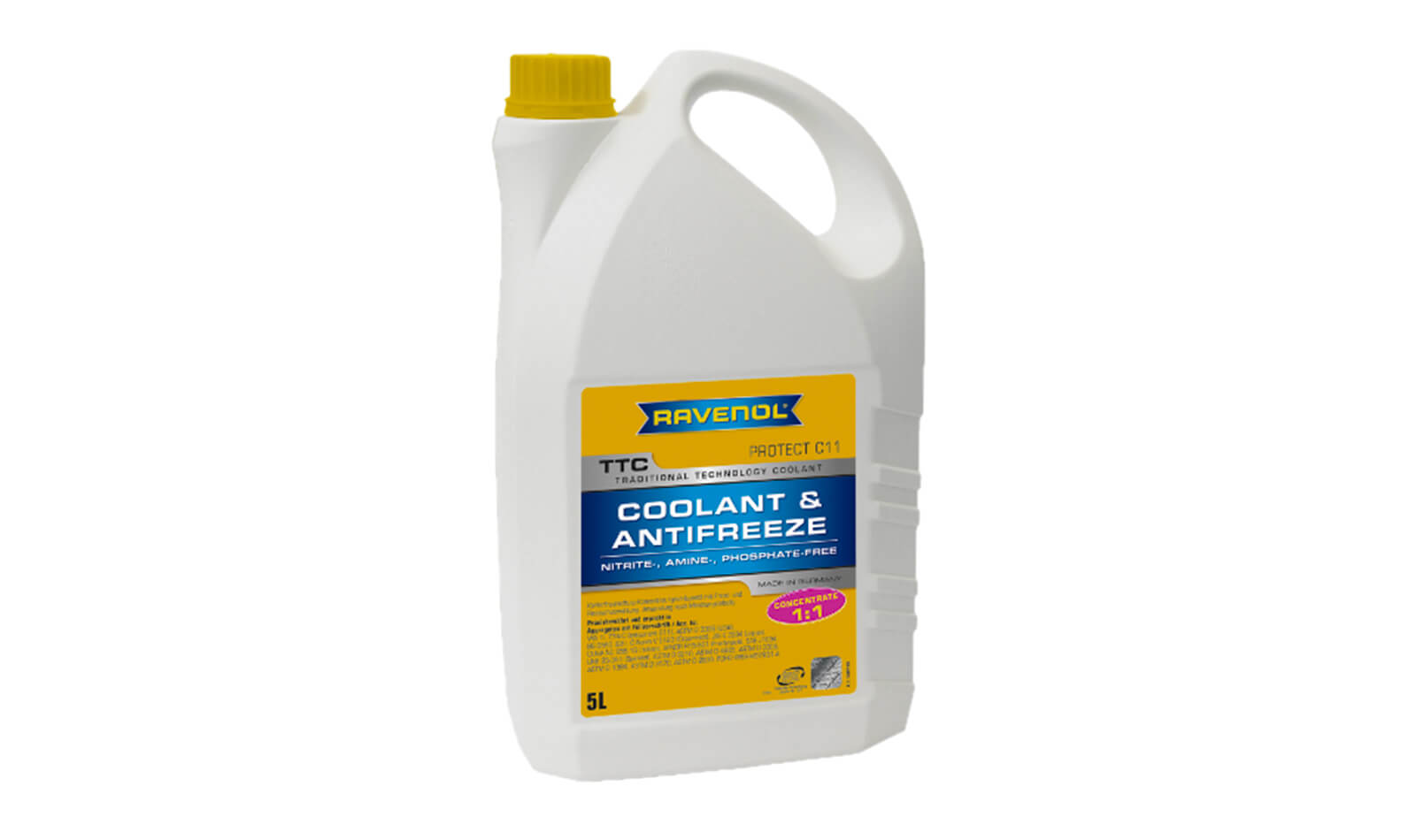 Антифриз RAVENOL TTC Premix -75 (концентрат желтый) 5л. Антифриз RAVENOL TTC Premix -75 (концентрат желтый) 5л.