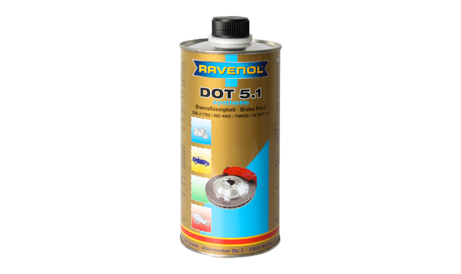 Тормозная жидкость RAVENOL DOT5.1 500мл. Тормозная жидкость RAVENOL DOT5.1 500мл.