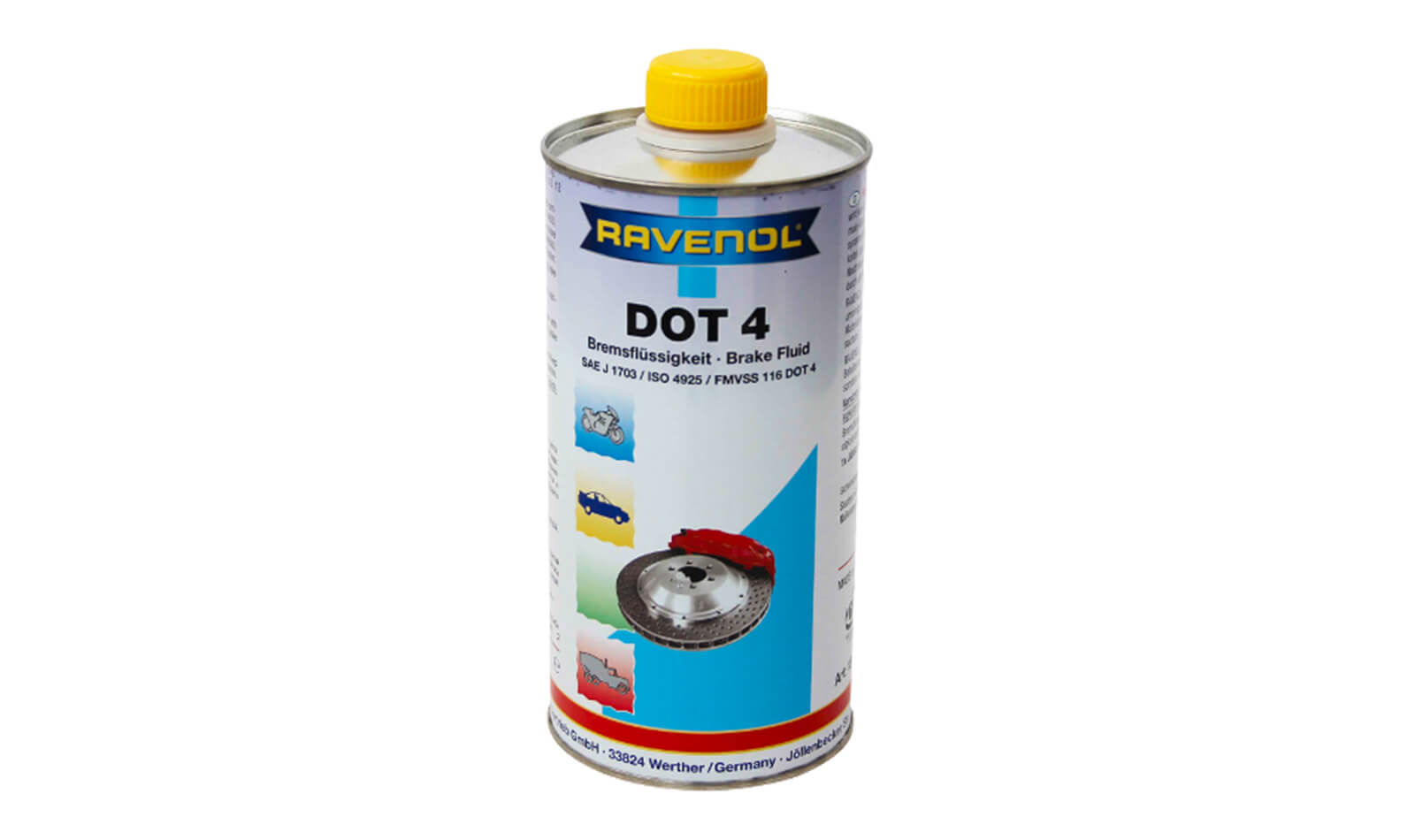 Тормозная жидкость RAVENOL DOT4 1000мл. Тормозная жидкость RAVENOL DOT4 1000мл.